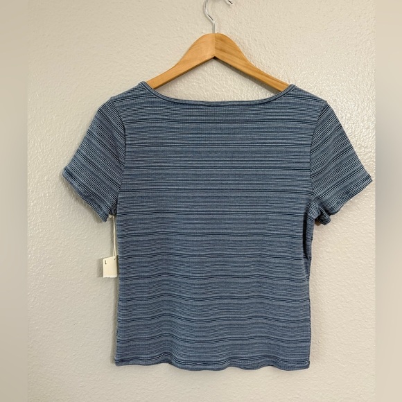 A.N.A Striped Short-Sleeve Top - Picture 6 of 7